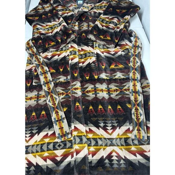 NWT Pendleton Solstice Patterned Long Sleeve Terry Velour Robe Unisex Size S/M - Picture 5 of 13